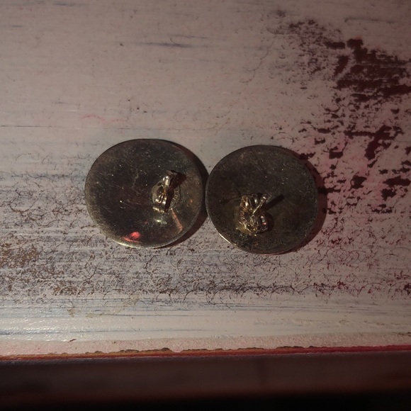 Beautiful Turquoise & Silver Pierced Earrings - Picture 6 of 9